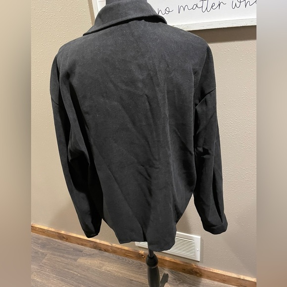 Plaid Print Drop Shoulder Coat - Picture 13 of 13